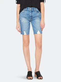 NOEND Denim Muse Shorts In Coast