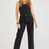 ETICA Tyler Vintage Straight Crop Denim - Black Rock