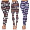 White Mark Pack Of 3 Leggings