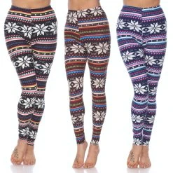 White Mark Pack Of 3 Leggings
