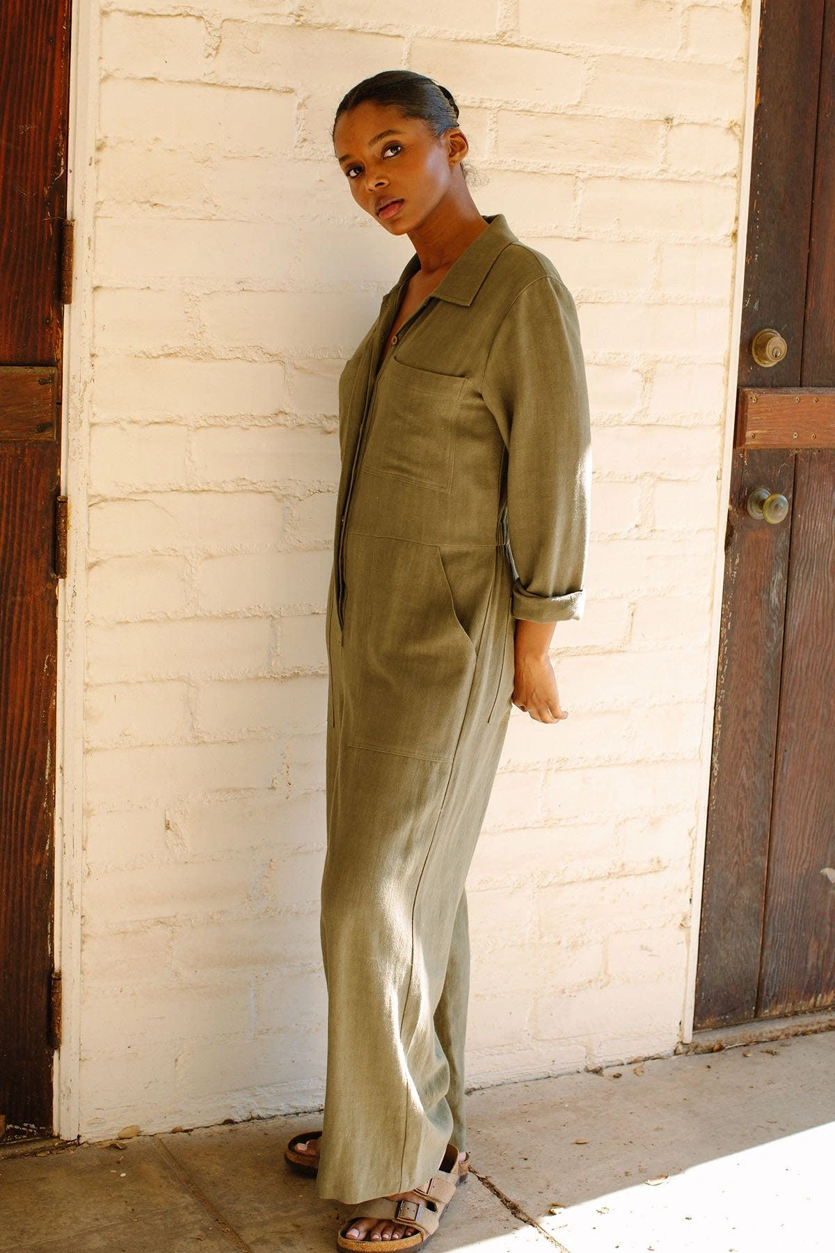 Rachel Pally Hudson Jumpsuit - Olive - Image 3
