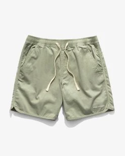 Banks Journal Label Elastic Boardshort - Green Tea