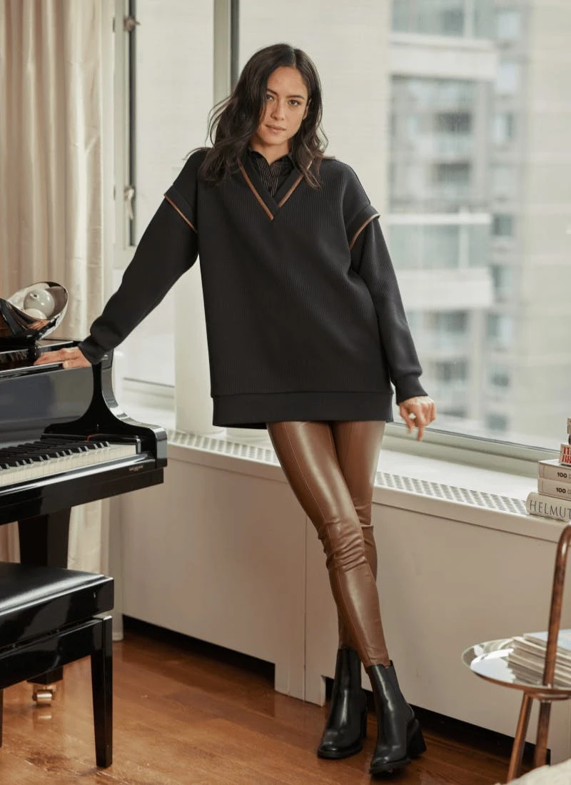 Lysse Hi Waist Vegan Leather Legging - Image 2