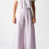 Miguelina Wide-Leg Pamela Pant In Lavender