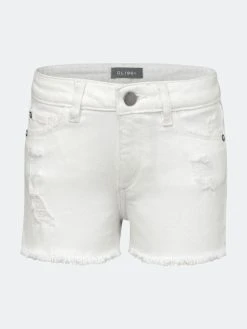 DL1961 White Lucy Shorts