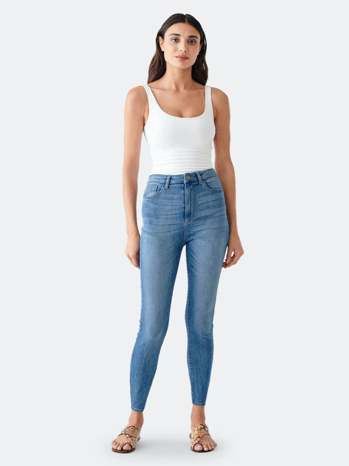 DL1961 Chrissy Skinny Ultra High Rise Instasculpt Ankle | Weymouth