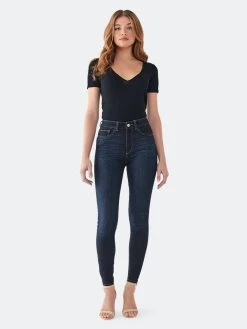 DL1961 Farrow Skinny High Rise Instasculpt Ankle | Willoughby