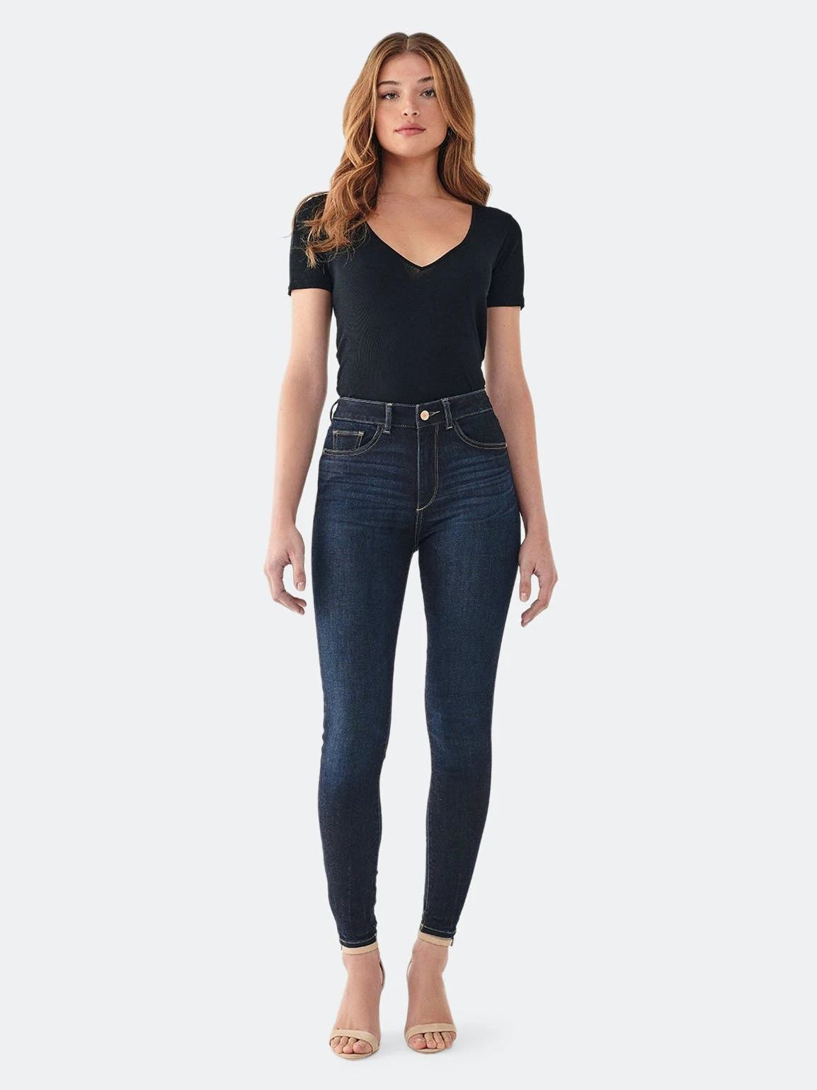 DL1961 Farrow Skinny High Rise Instasculpt Ankle | Willoughby