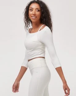 Rebody Dynamic Cozy Open Shoulder 3/4 Sleeve Long Johns