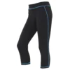 AWDis Just Cool Womens/Ladies Girlie Capri Sports Pants/Trousers (Jet Black/Sapphire Blue)