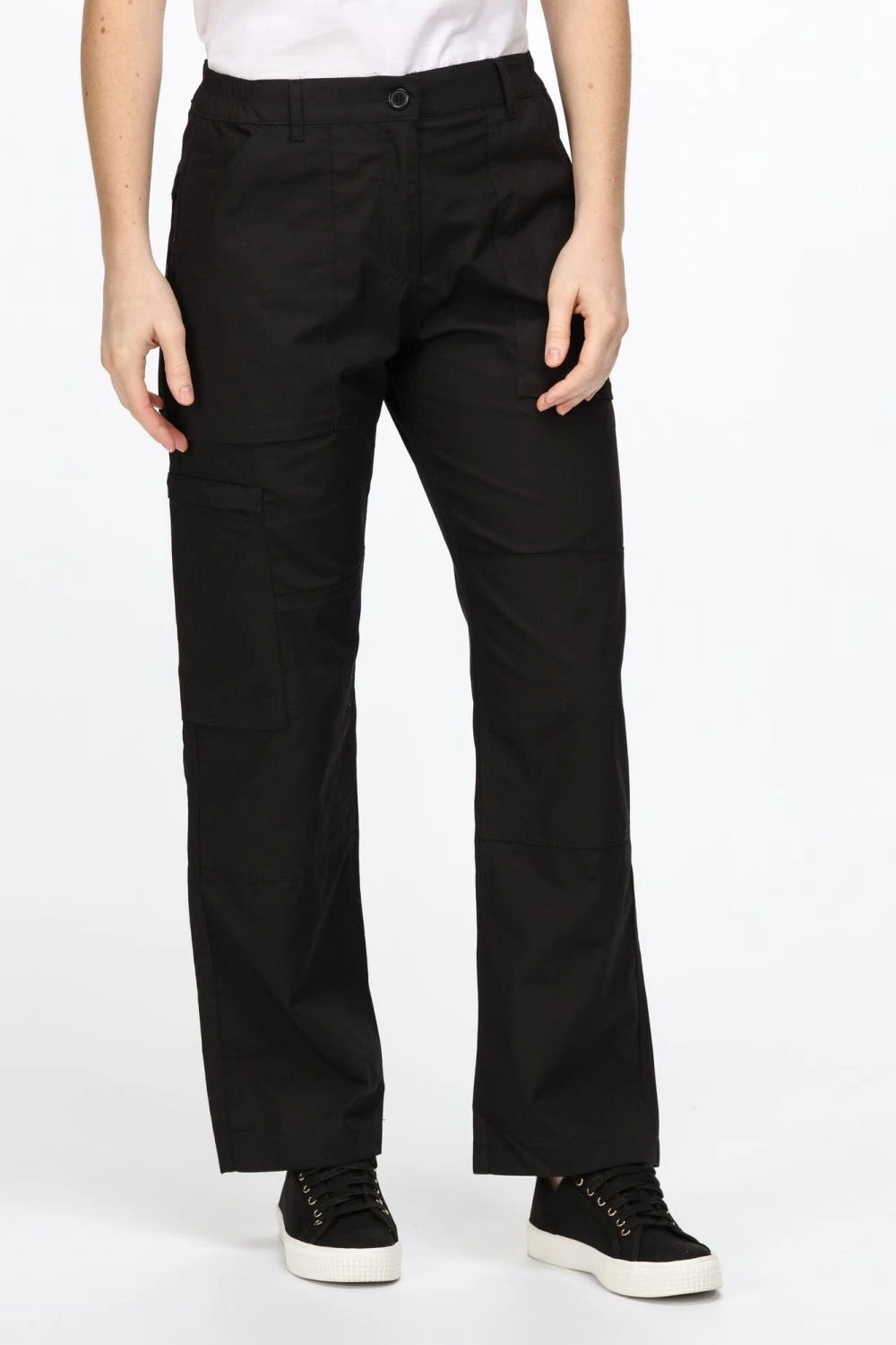 Regatta Womens/Ladies New Action Water Repellent Pants/Bottoms (Black) - Image 4