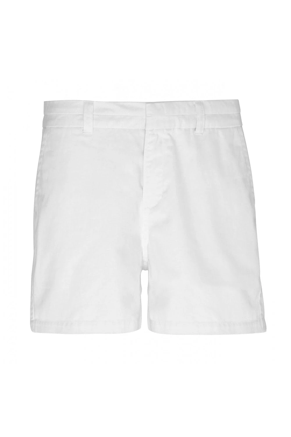 Asquith & Fox Womens/Ladies Classic Fit Shorts (White)