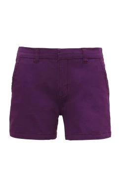 Asquith & Fox Womens/Ladies Classic Fit Shorts (Purple)