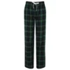 SKINNI FIT Fit Womens/Ladies Tartan Lounge Pants (Navy/Green Check)