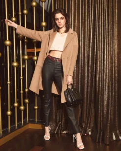 Belle & Bloom Take Me Out Pleather Pant - Black