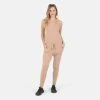 Lezat Claire Tank Jumpsuit Jumpsuits & Rompers Camel