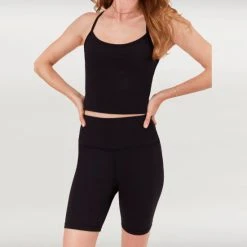 Lezat Hailey Biker Short Shorts Black